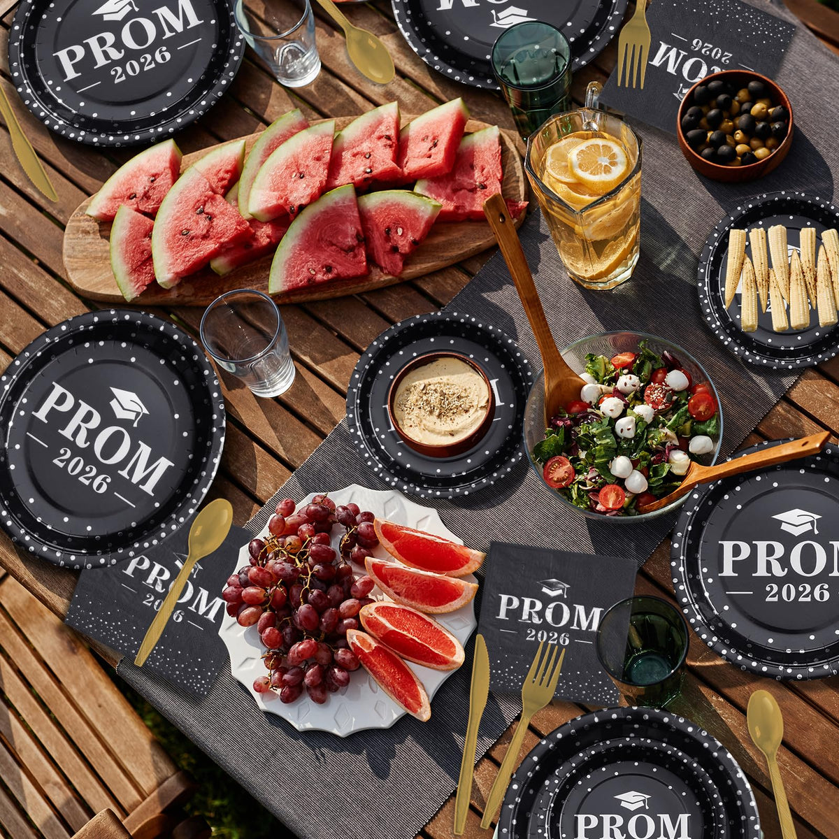Jectivs prom 2026 cutlery set with knives, forks, and spoons for convenient disposables.
