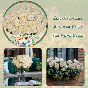 Jefuzh Flower wall roses creating a chic champagne backdrop.