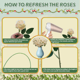 Jefuzh Kissing ball roses for festive decorations.