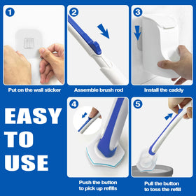 JEHONN 48-refill pack in blue provides long-lasting bathroom cleaning refills