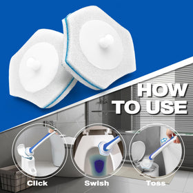 JEHONN complete bathroom cleaning system in blue offers versatile cleaning options
