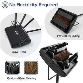 JEHONN dustpan system empties debris without touching dirt.
