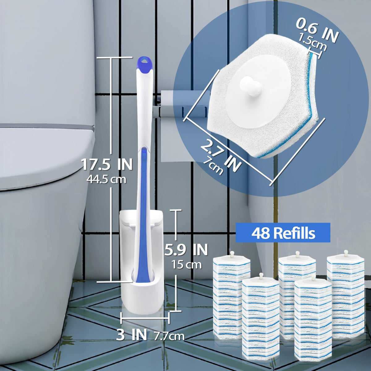 JEHONN wall-mounted holder keeps your bathroom tools organized and accessible