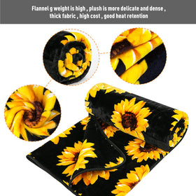 Jekeno sunflower blanket in living room decor, enhances warmth