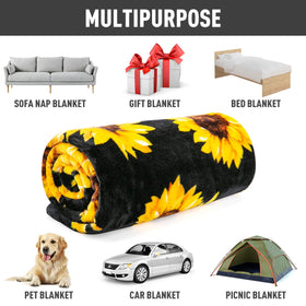 Gift-ready packaging of Jekeno sunflower blanket, perfect for gifting