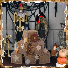 JellyArch pirate decor hemp rope adds authentic nautical accents.