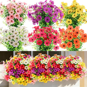 JEMONG 18-bundle daisy outdoor arrangement adds vivid curb appeal.