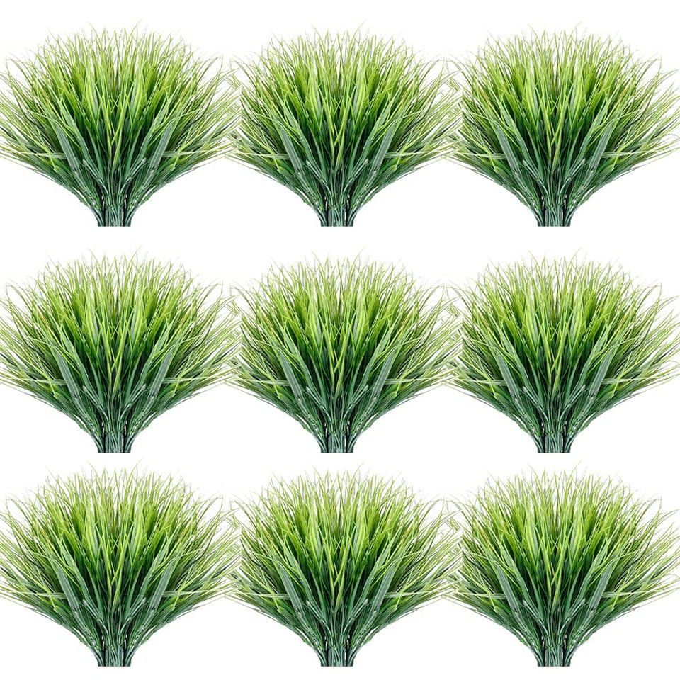 JEMONG 30 bundles artificial grasses for durable outdoor-UV resistant decor.