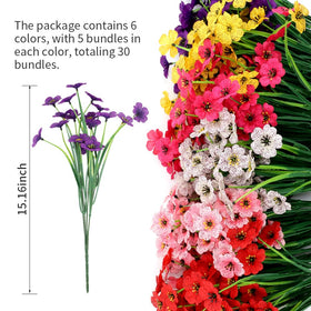 JEMONG UV-resistant outdoor flowers close-up showing durable petals.