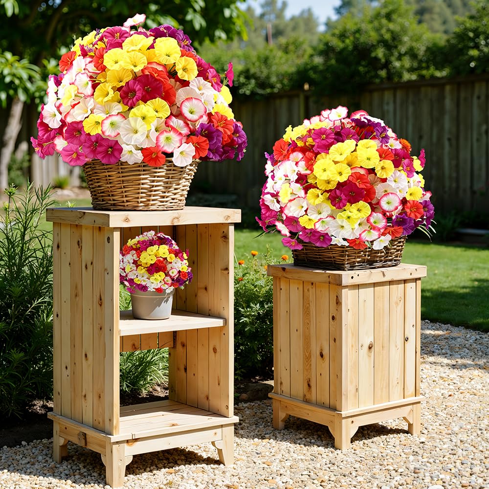 JEMONG daisy flower displays offer easy styling for porch or garden.