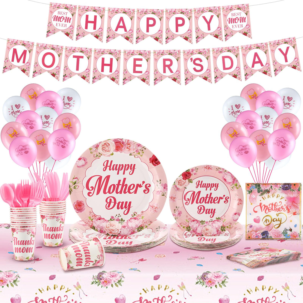 Jenaai Mother's Day banner elevates party decor and photo-ready moments.