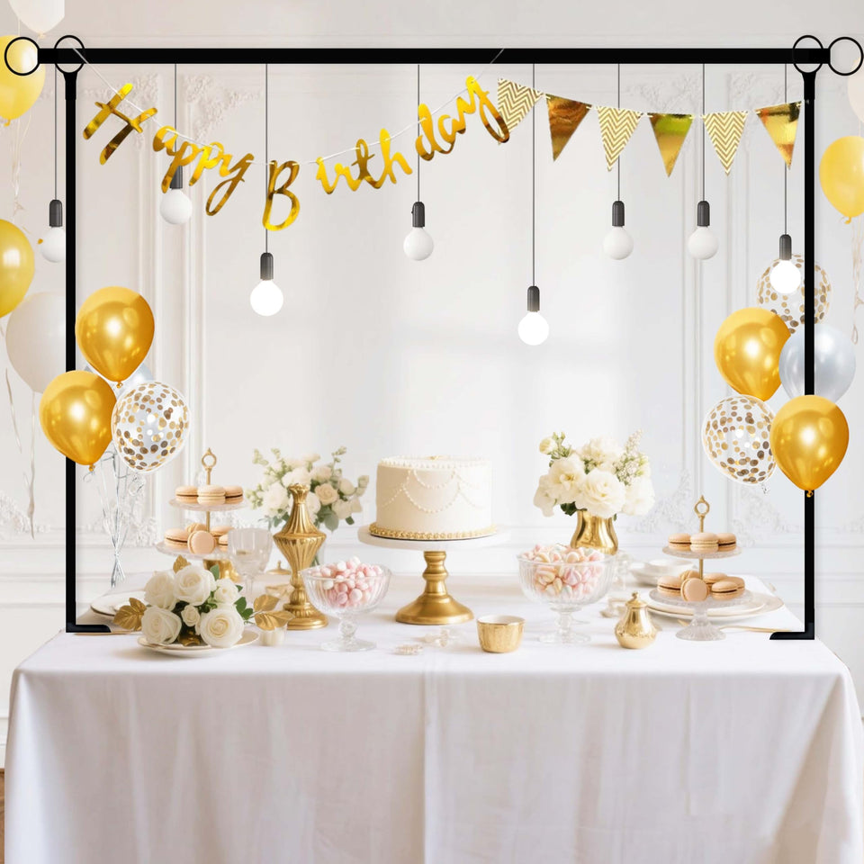 Jenlion table arch stand with clamps provides sturdy support for table decor.