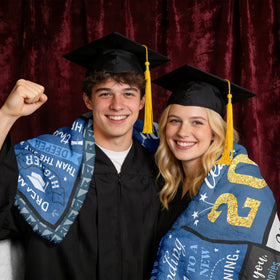 Jepufo graduation print close-up highlighting vibrant print quality