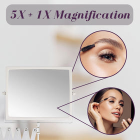JERDON 5X magnification close-up helps with precise grooming tasks.
