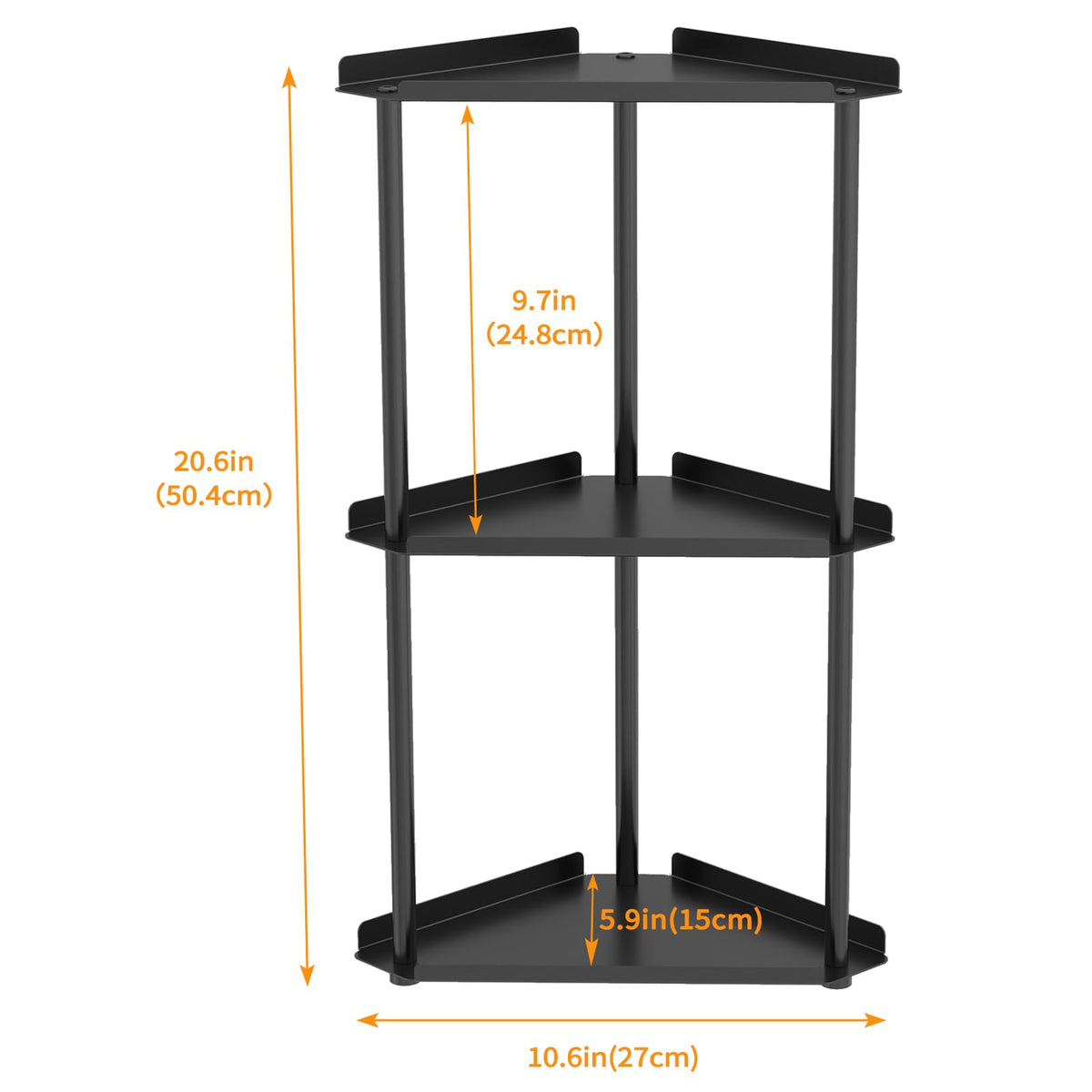 Jesginboo corner-design counter organizer fits tight spaces for easy access