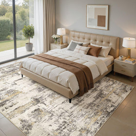 Jessibou non-slip backing keeps rug secure on hard floors