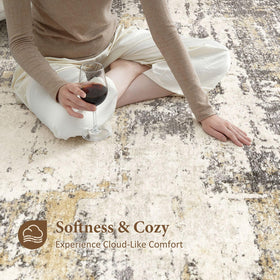 Jessibou washable rug offers easy cleaning and soft texture