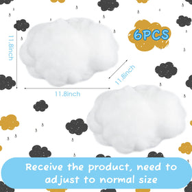 Jetec cloud prop large hanging decor works for stage shows and backdrops