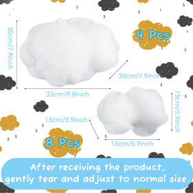 Jetec hanging cloud decoration for weddings adds magical ambiance.