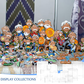 Jetec hexagonal display stand packaged as a six-piece set for easy merchandising