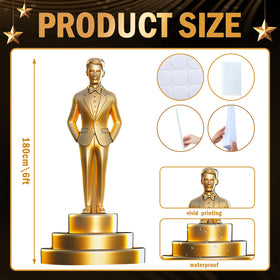 Jetec life-size stand creates a dramatic 6-foot presence for events and photos.