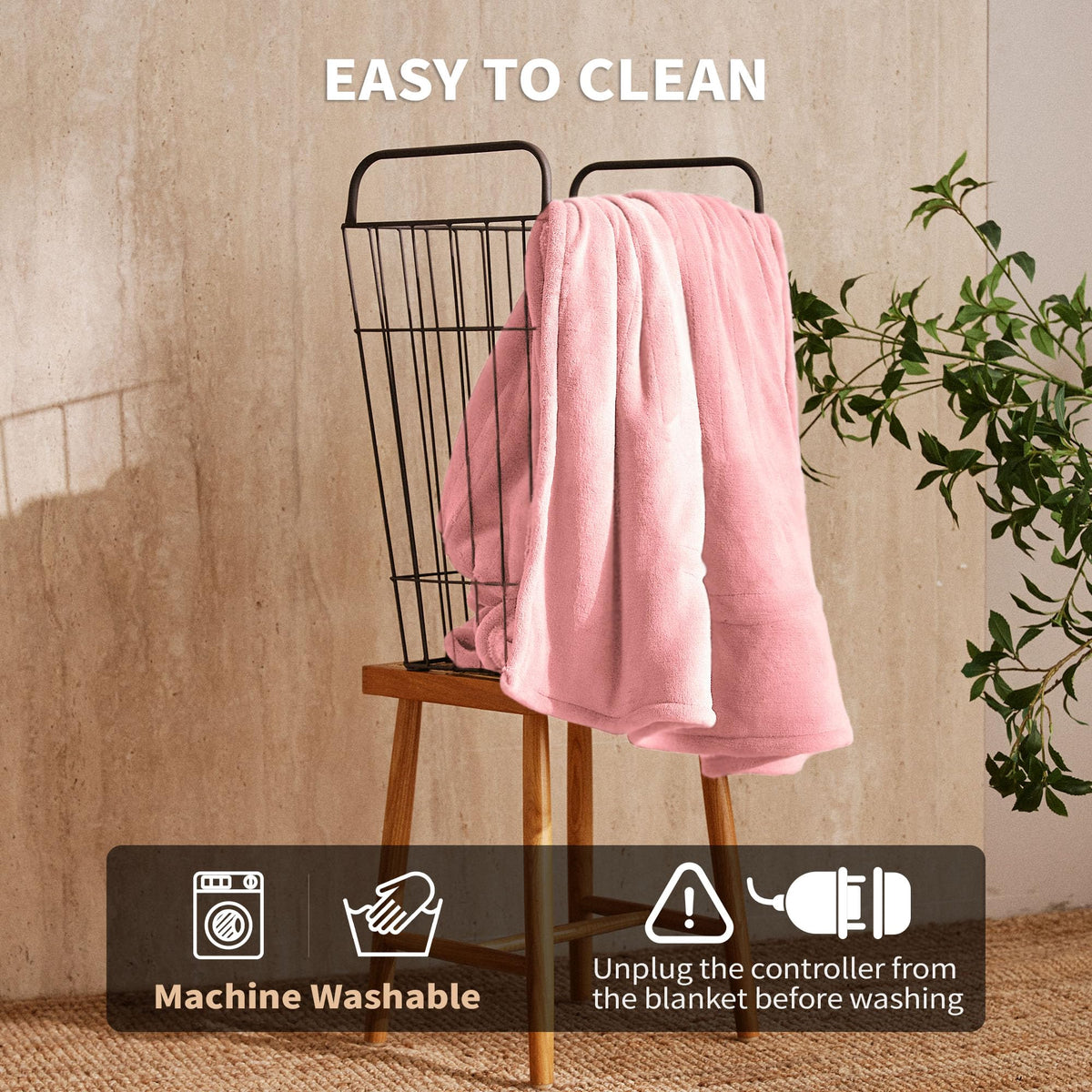 JET'S HOME heated blanket auto-off 3 hours for safe use