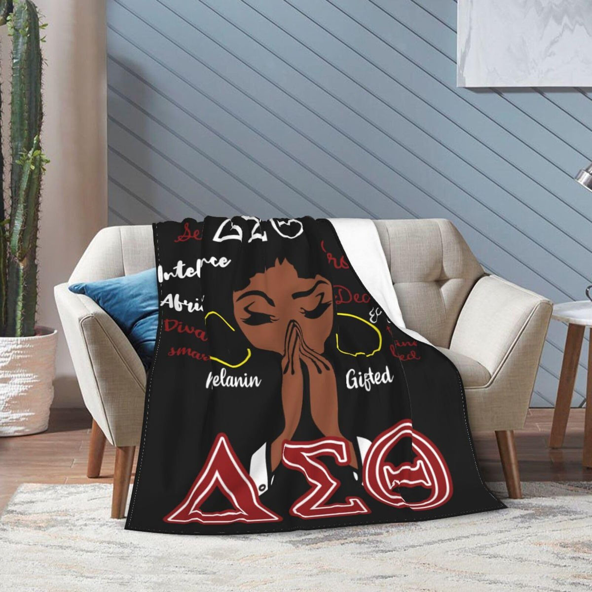 JEUAIOAI dorm-room decor blanket complements modern space