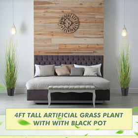 Jexine indoor-outdoor faux plants suitable for porches and patios all year.