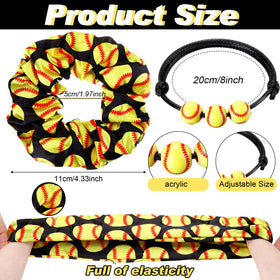 Jexine softball hair ties secure wear during sports and everyday use