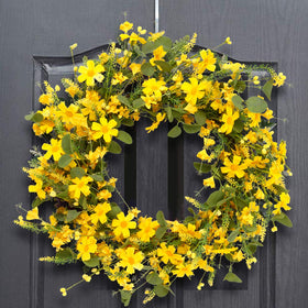 J'FLORU grapevine base adds natural texture and durable hanging for long-term decor.