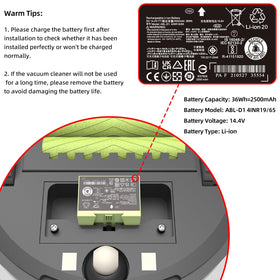 JGTM ABL-D1 side view highlighting compact design for Roomba fit