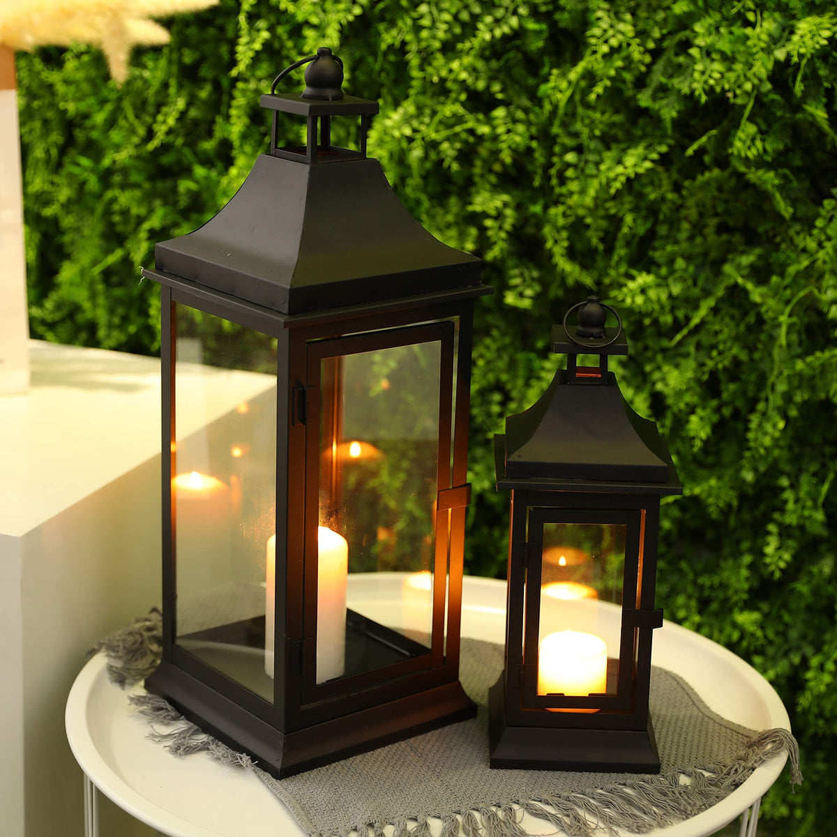 JHY DESIGN durable stainless steel top and frame for indoor or outdoor use.