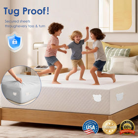 Jiaao bed sheet holders anti-slip pads close-up shows fabric-safe grip.