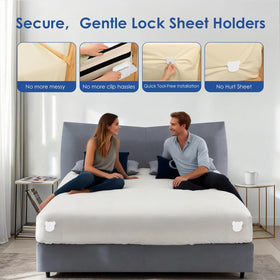 Jiaao bed sheet holders gift-ready packaging emphasizes practical home upgrade.