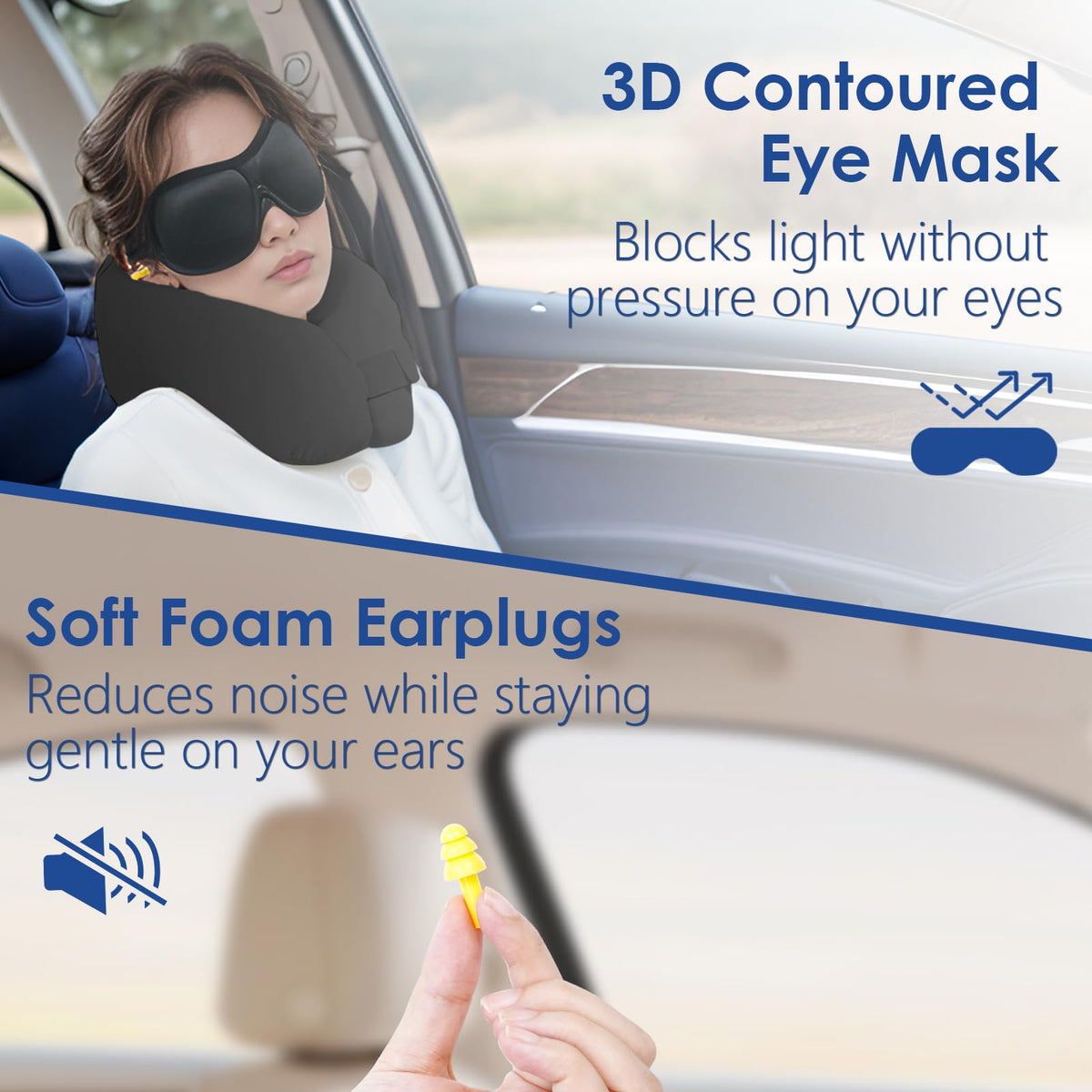 Jiaao removable washable cover keeps pillow clean between trips