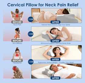 Jiaao two-height design offers adjustable neck support for various sleepers