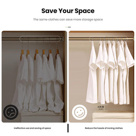 Jiang&Rong silk-safe design prevents slipping of delicate garments.
