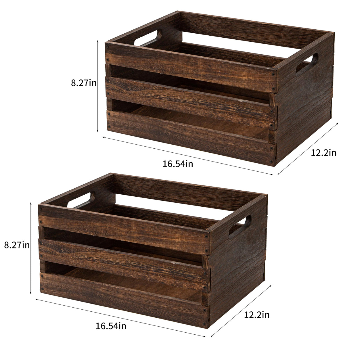 JIANGRENMU large wood crate provides ample storage space.