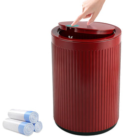 JiatuA 2.1 gallon trash bin with lid for easy waste disposal.