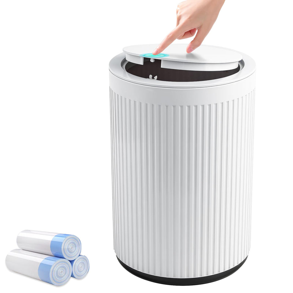 JiatuA 2-1 gallon trash can with pop up lid for easy disposal in small spaces