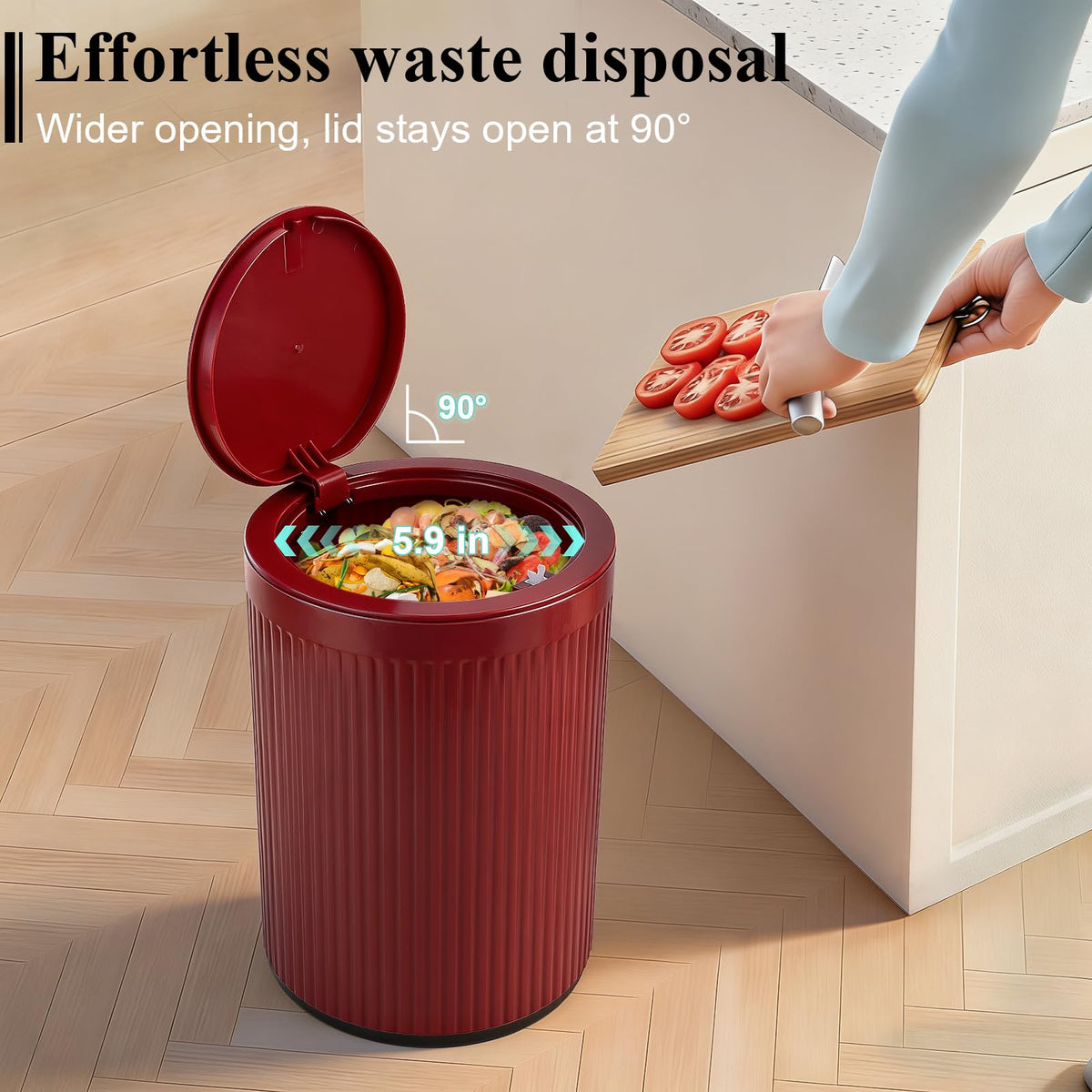 JiatuA odor-control lid helps keep indoor air fresh.