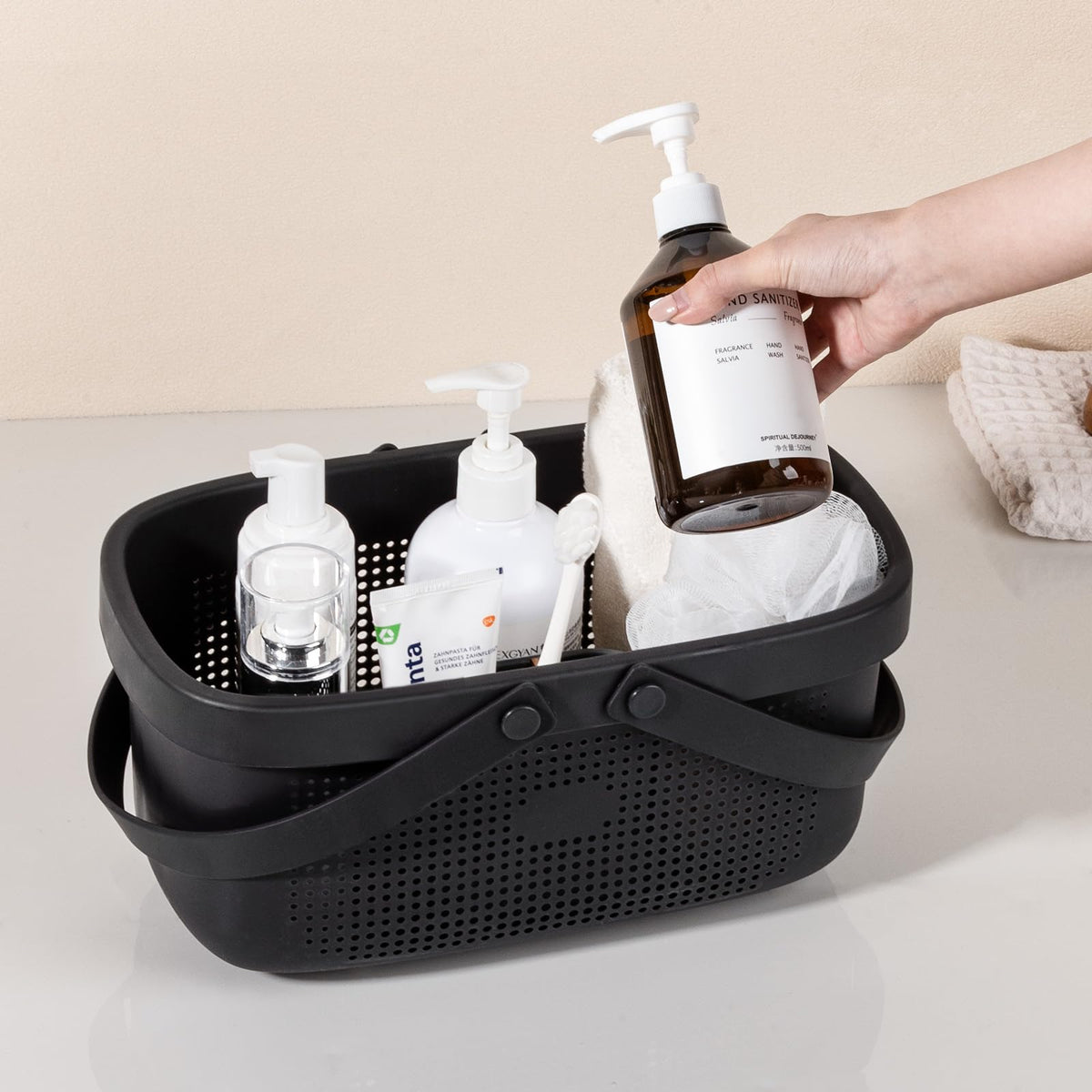 JiatuA family-size tote measures 12.4 by 7 by 6.2 inches for versatile storage.