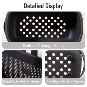 JiatuA multi-purpose storage basket for bathrooms, kitchens, and dorms.