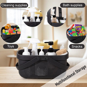 JiatuA sturdy PP basket resists damage and holds essentials securely.