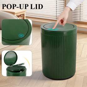 JiatuA pop-up lid trash bin with easy press-to-open action