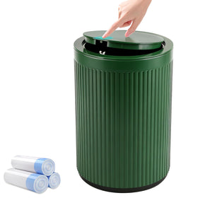 JiatuA small bathroom trash can with lid for compact spaces