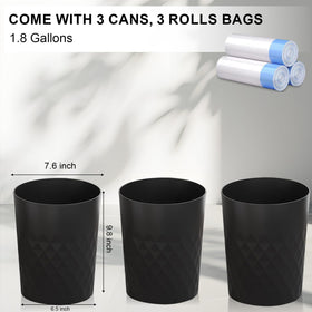 JiatuA trash bags included for simple lining and changing waste.