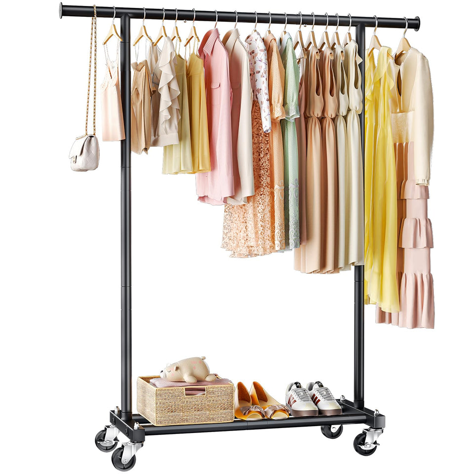JIEJIERUI clothing rack 45W overview for easy space optimization.