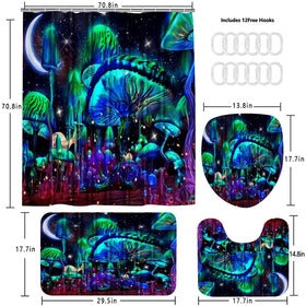 Jieprom moon and stars pattern brightens bathroom ambiance.