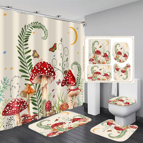 JieProm mushroom curtain with 12 hooks for easy installation and vibrant design.